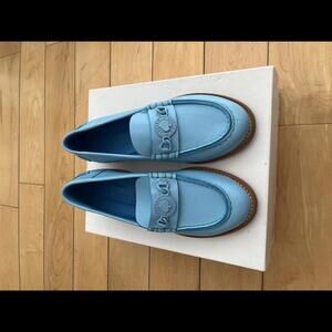 Lemare Baby Blue Penny Loafers